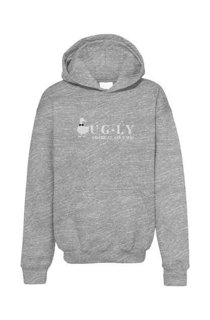 UG⋅LY (UR GREAT) Kid's Hoodie (w/white logo)