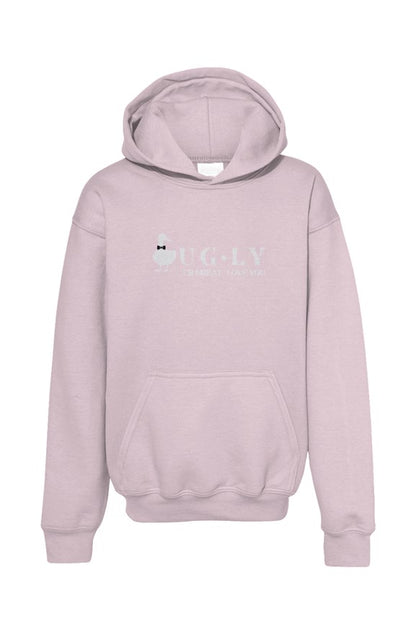 UG⋅LY (UR GREAT) Kid's Hoodie (w/white logo)