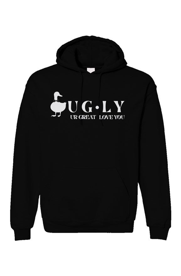 UG⋅LY (UR GREAT ) Men's Hoodie (w/white logo)