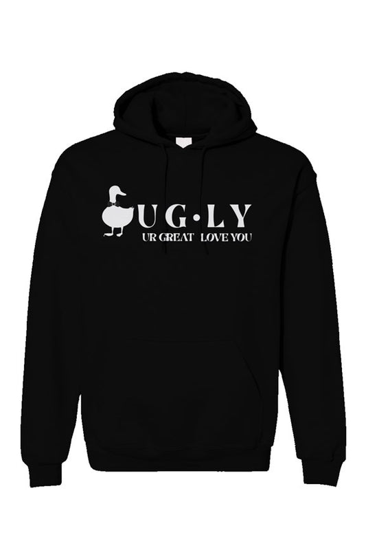 UG⋅LY (UR GREAT ) Men's Hoodie (w/white logo)