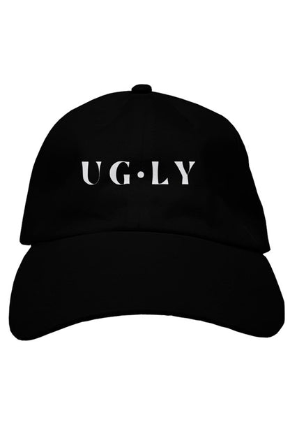 UG•LY Premium Dad Hat (white embroidery)