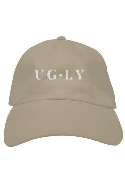 UG•LY Premium Dad Hat (white embroidery)