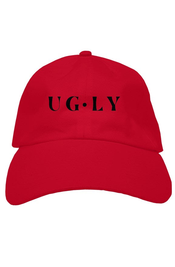 UG•LY Premium Dad Hat (black embroidery)