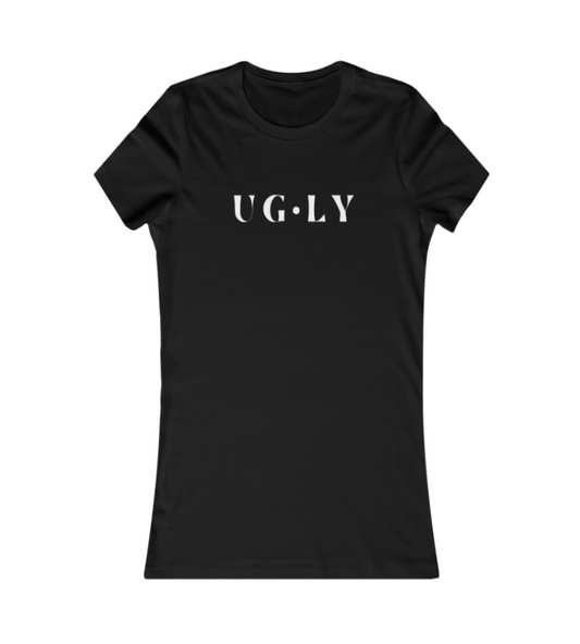 UG⋅LY Women's Slim Tee (w/white logo)