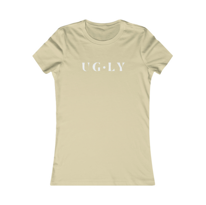 UG⋅LY Women's Slim Tee (w/white logo)