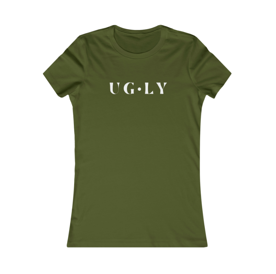 UG⋅LY Women's Slim Tee (w/white logo)