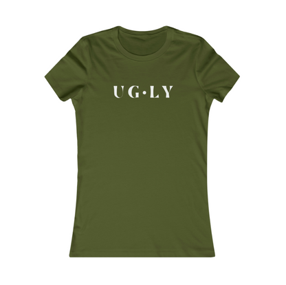 UG⋅LY Women's Slim Tee (w/white logo)