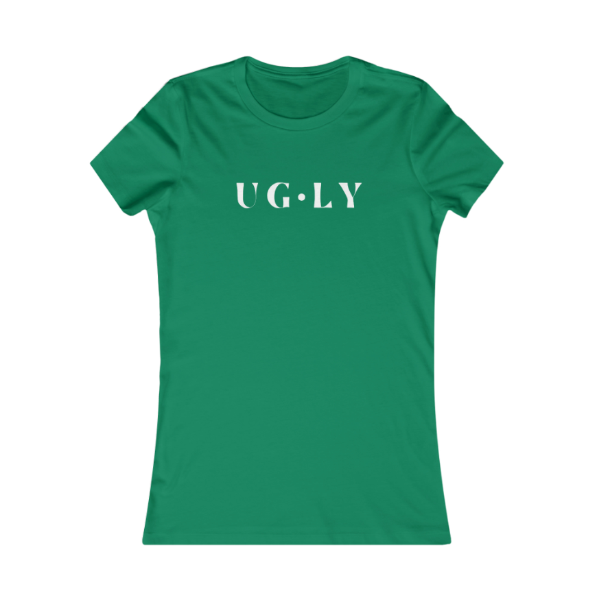 UG⋅LY Women's Slim Tee (w/white logo)