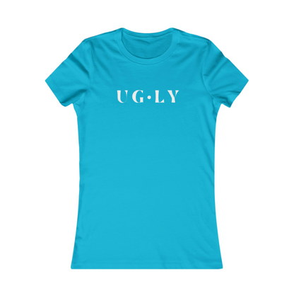 UG⋅LY Women's Slim Tee (w/white logo)