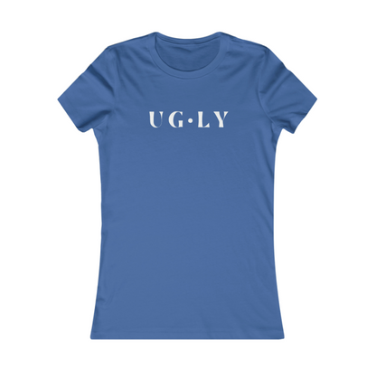 UG⋅LY Women's Slim Tee (w/white logo)