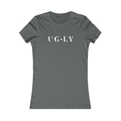 UG⋅LY Women's Slim Tee (w/white logo)