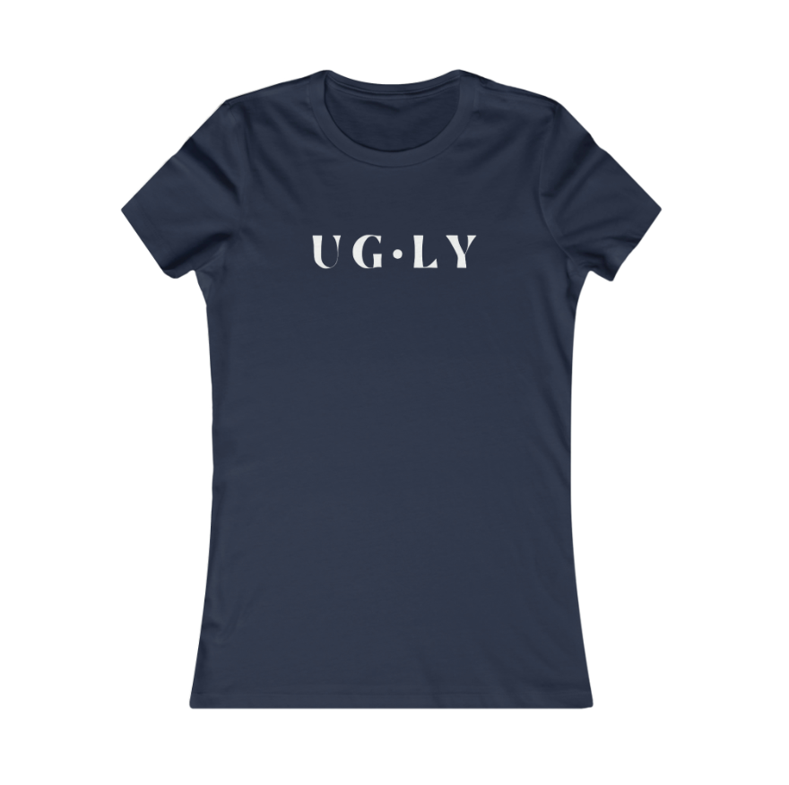 UG⋅LY Women's Slim Tee (w/white logo)