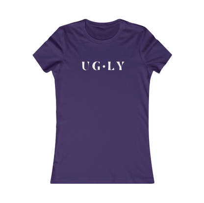 UG⋅LY Women's Slim Tee (w/white logo)