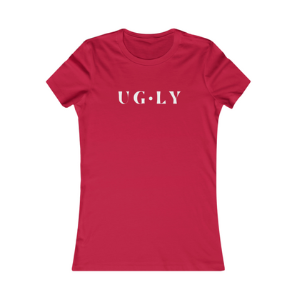 UG⋅LY Women's Slim Tee (w/white logo)