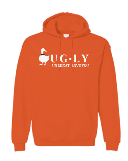 UG⋅LY (UR GREAT ) Men's Hoodie (w/white logo)