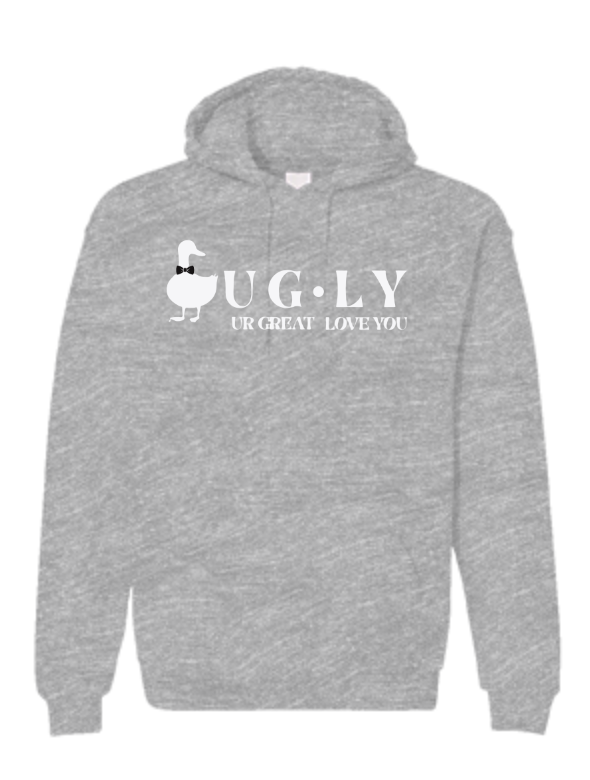 UG⋅LY (UR GREAT ) Men's Hoodie (w/white logo)