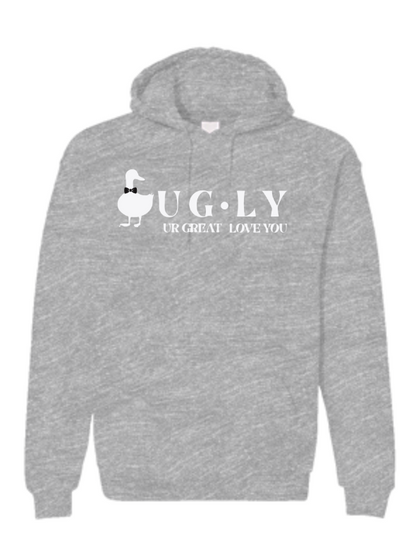 UG⋅LY (UR GREAT ) Men's Hoodie (w/white logo)