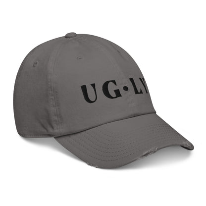 UG•LY Distressed Cap (black embroidery)