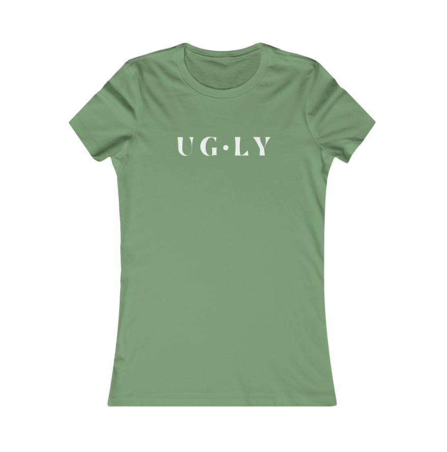 UG⋅LY Women's Slim Tee (w/white logo)